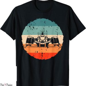 Vintage Race Car T-Shirt Retro Formula Lovers Silhouette Fan