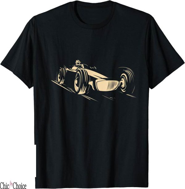 Vintage Race Car T-Shirt Sports Auto Racer Cool
