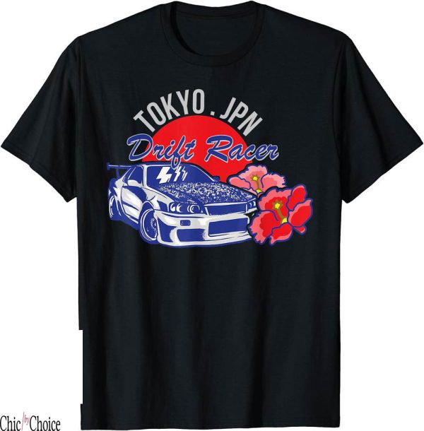 Vintage Race Car T-Shirt Tokyo Japan Drift Tuning Graphic