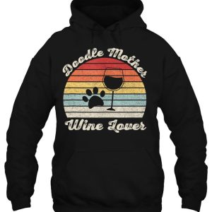 Vintage Retro Doodle Mother Wine Lover Doodle Mom Wine Tank Top 3