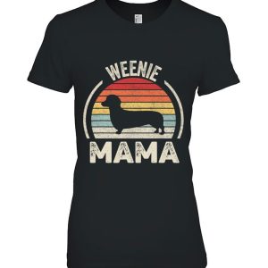 Vintage Retro Weenie Mama Funny Dachshund Lover Weiner Dog