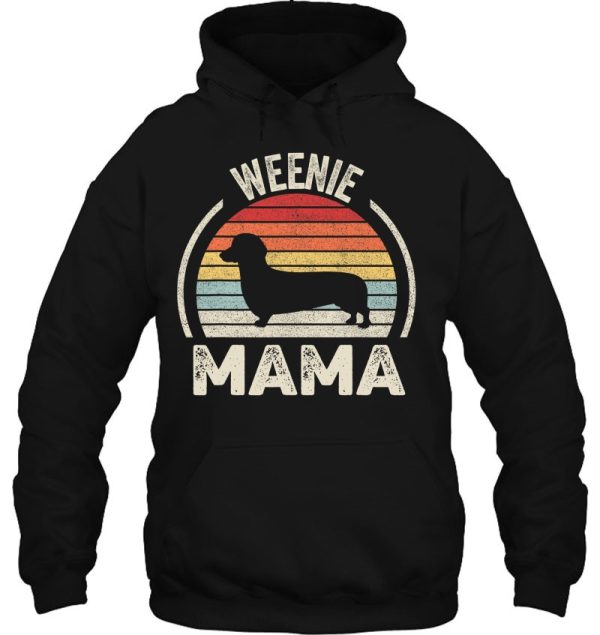 Vintage Retro Weenie Mama Funny Dachshund Lover Weiner Dog