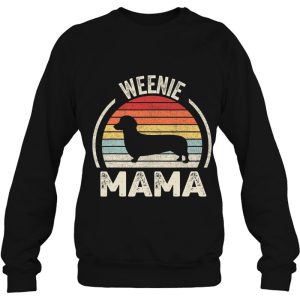Vintage Retro Weenie Mama Funny Dachshund Lover Weiner Dog 4