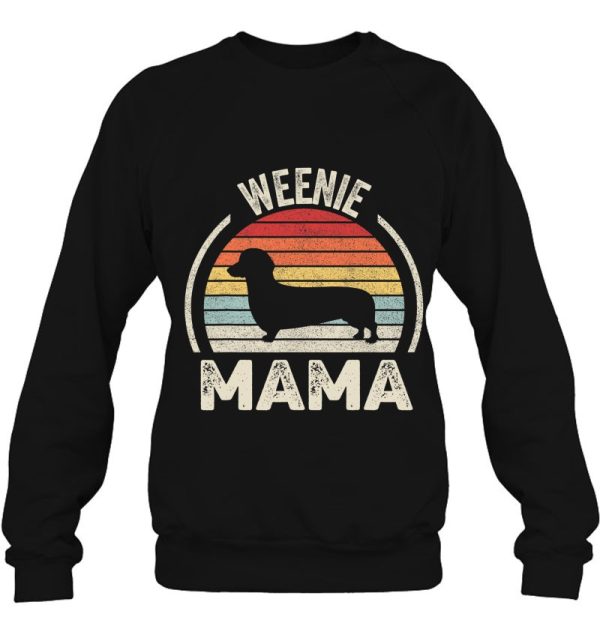 Vintage Retro Weenie Mama Funny Dachshund Lover Weiner Dog