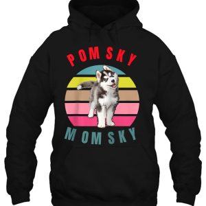 Vintage Trendy Pomsky Momsky Sunse Eighties Style Raglan Baseball 2 Vintage Trendy Pomsky Momsky Sunse Eighties Style Raglan Baseball 3