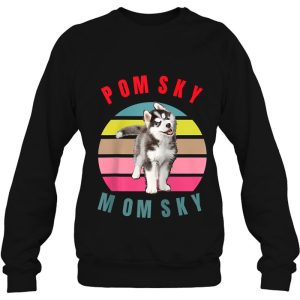 Vintage Trendy Pomsky Momsky Sunse Eighties Style Raglan Baseball 3 Vintage Trendy Pomsky Momsky Sunse Eighties Style Raglan Baseball 4