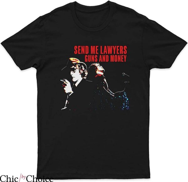 Warren Zevon T-Shirt Warren Send Me Lawyers Gun And Money