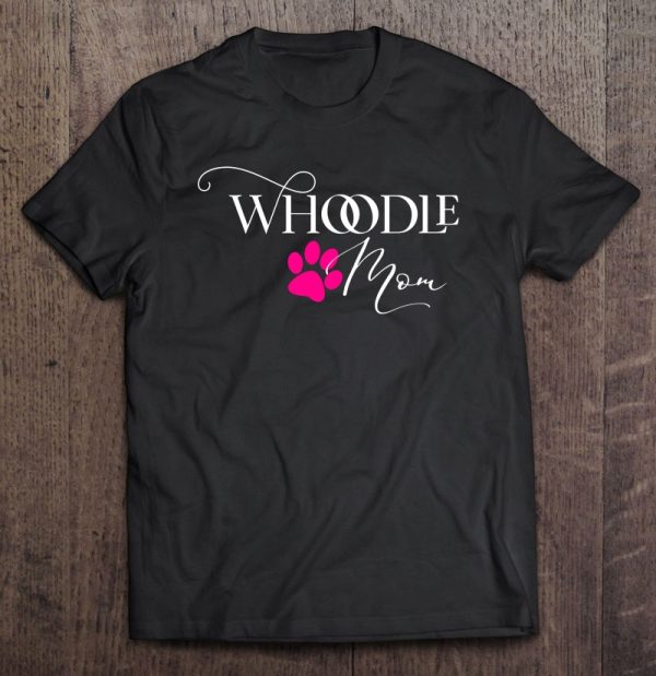 Whoodle Mom Pink Dog Paw Gift