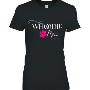 Whoodle Mom Pink Dog Paw Gift