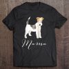 Wire Haired Fox Terrier Dog Mama Shirt Dog Mom Present Doggy Raglan Baseball