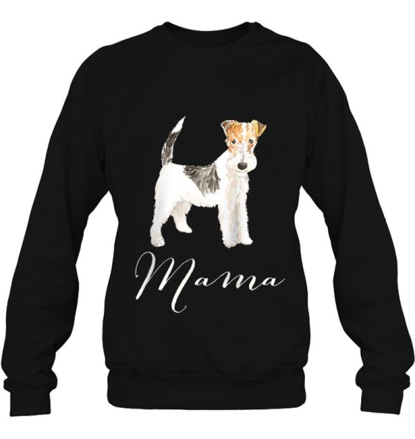 Wire Haired Fox Terrier Dog Mama Shirt Dog Mom Present Doggy Raglan Baseball