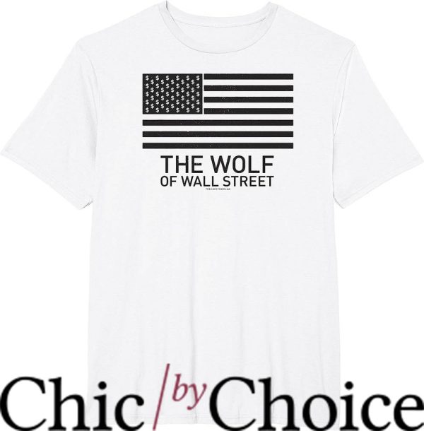 Wolf Of Wall Street T-Shirt American Flag Tee Movie