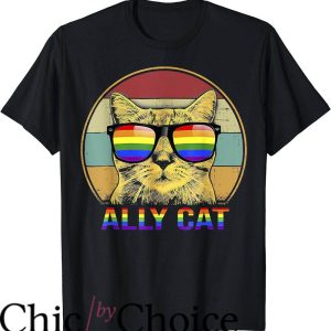 Women Pride T-Shirt Ally Cat LGBT
