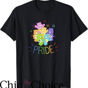 Women Pride T-Shirt Care Bears Rainbow Pride And Doodles