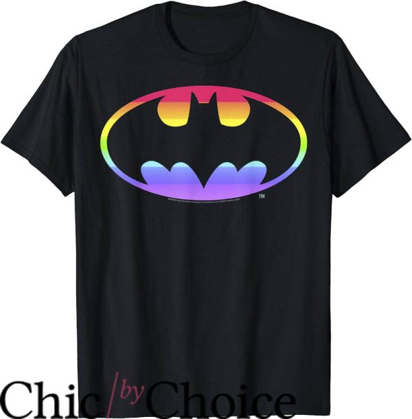 Women Pride T-Shirt DC Comics Pride Batman Rainbow