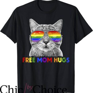 Women Pride T-Shirt Free Mom Hugs Purride Proud