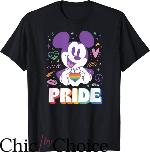 Women Pride T-Shirt Mickey Heart