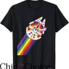 Women Pride T-Shirt Star Wars Rainbow Millennium Falcon