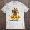 Womens Australian Labradoodle Mom Sunflower Summer Dog Mom Mama V-Neck