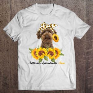 Womens Australian Labradoodle Mom Sunflower Summer Dog Mom Mama V-Neck Womens Australian Labradoodle Mom Sunflower Summer Dog Mom Mama V-Neck