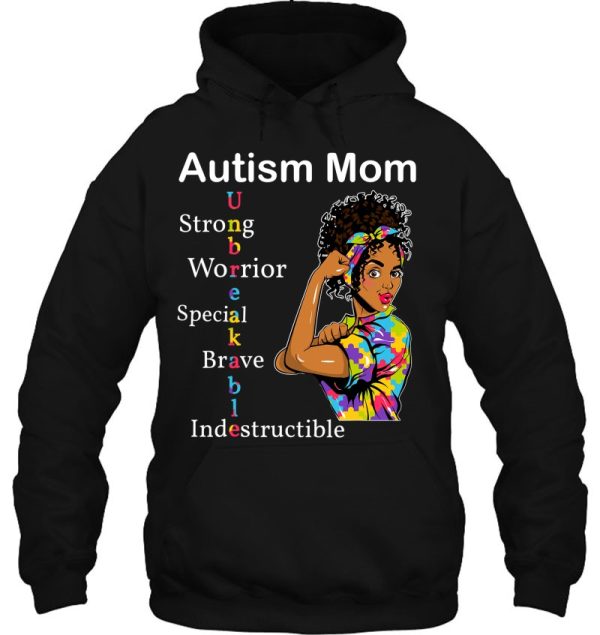 Womens Autism Mom African Unbreakable Autism Awareness Day