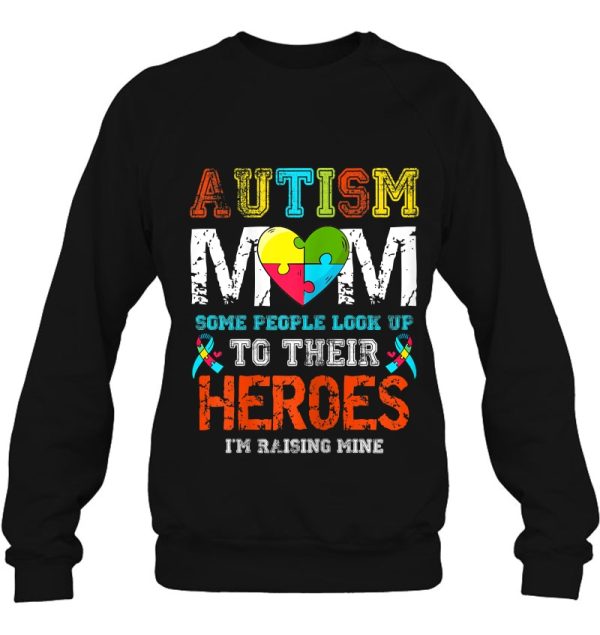 Womens Autism Mom I Raise My Hero Autistic Son Daughter Aware Month