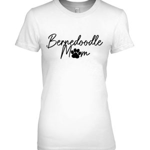 Womens Bernedoodle Mom Doodle Dog Paw Funny Cute