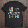 Womens Best Cavachon Dog Mom I Love Cavachons Tshirt For Girls