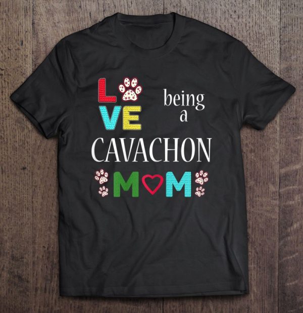 Womens Best Cavachon Dog Mom I Love Cavachons Tshirt For Girls