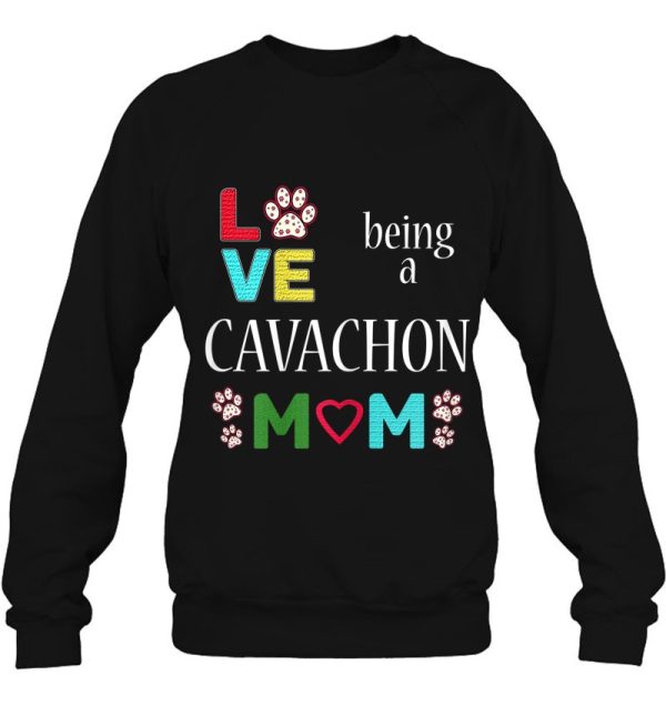 Womens Best Cavachon Dog Mom I Love Cavachons Tshirt For Girls