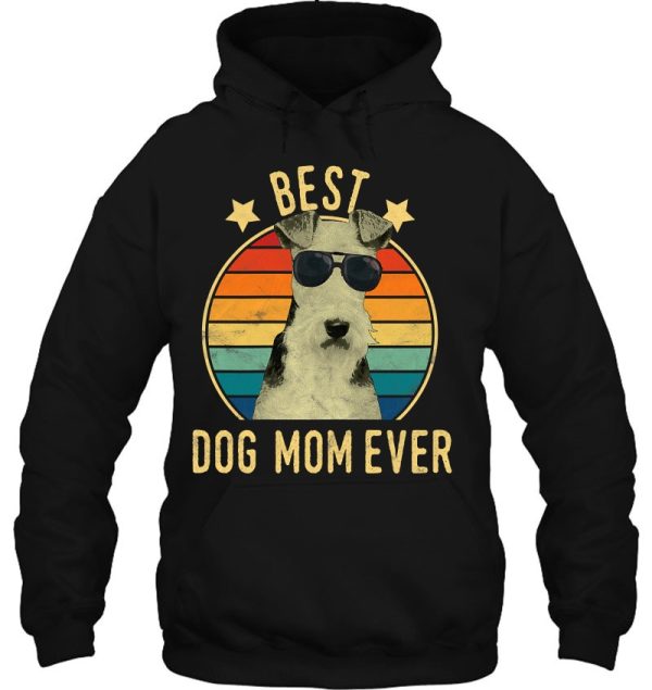 Womens Best Dog Mom Ever Wire Fox Terrier Mother’s Day Gift