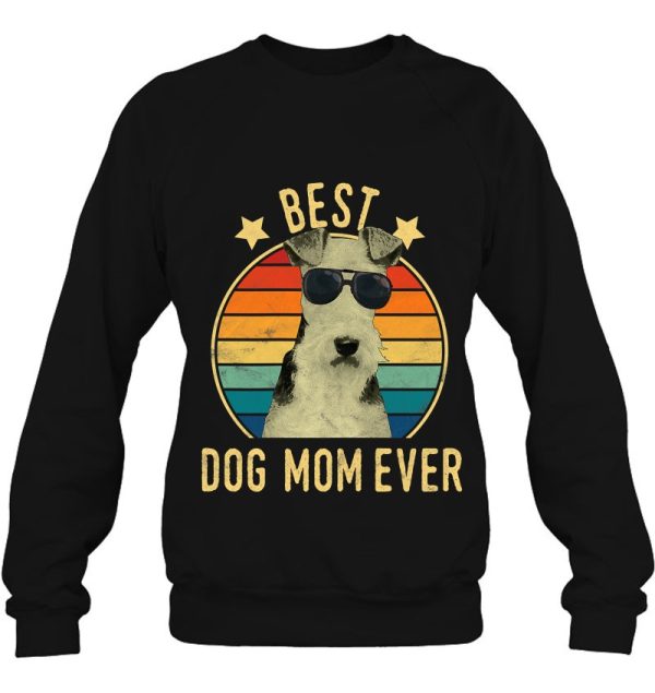 Womens Best Dog Mom Ever Wire Fox Terrier Mother’s Day Gift
