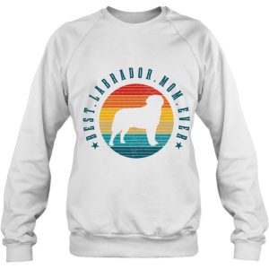 Womens Best Labrador Mom Ever Vintage Funny Lab Dog Mom 4