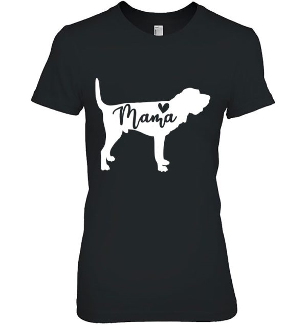 Womens Bloodhound Mama Dog Mom Dog Lover Owner