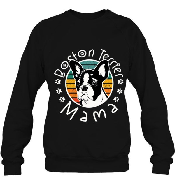 Womens Boston Terrier Mama Bostie Mom Dog Lover