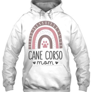 Womens Cane Corso Mom Shirt Rainbow Paw Dog Mom 3