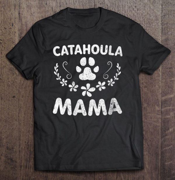 Womens Catahoula Leopard Lover Funny Dog Mom Gifts Catahoula Mama V-Neck