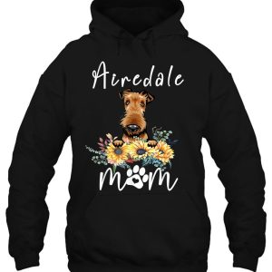 Womens Cute Airedale Mom Sunflower Dog Mom Mothers Day 3