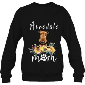 Womens Cute Airedale Mom Sunflower Dog Mom Mothers Day 4