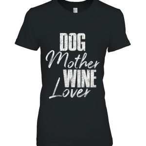 Womens Cute Dog Mom Wine Mother’s Day Gift Dog Mother Wine Lover Tank Top