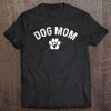 Womens Dog Mom – Cute Paw Heart For Mom Life Dog Mom Women Girls V-Neck