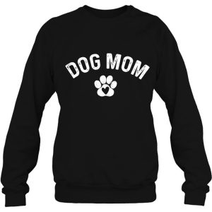 Womens Dog Mom Cute Paw Heart For Mom Life Dog Mom Women Girls V Neck 4