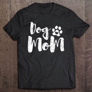 Womens Dog Mom Funny Dog Paw Gift