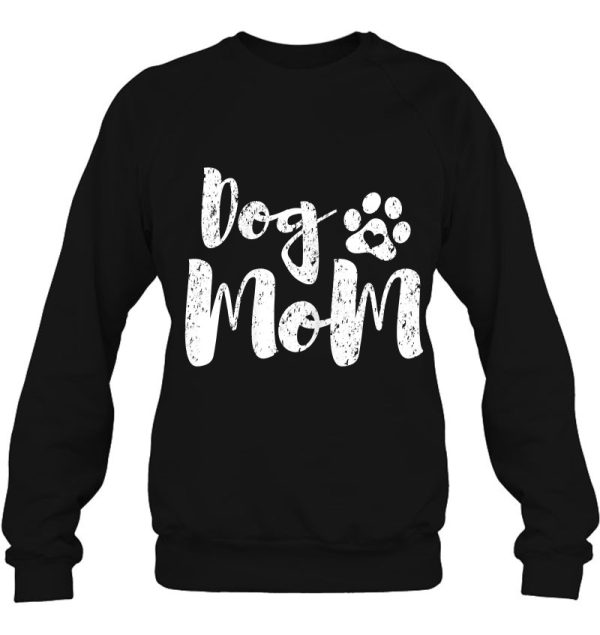 Womens Dog Mom Funny Dog Paw Gift