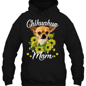 Womens Dog Mom Mothers Day Gift Sunflower Chihuahua Mom 3