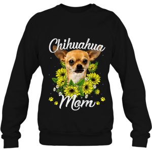 Womens Dog Mom Mothers Day Gift Sunflower Chihuahua Mom 4