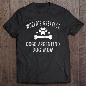 Womens Dogo Argentino Dog Mom Shirts For Women