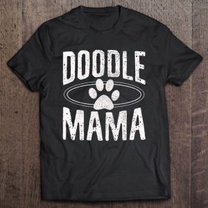 Womens Doodle Mama Goldendoodle Mom Dog Paw Funny Cute Gift Tank Top 1