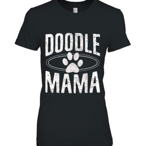 Womens Doodle Mama Goldendoodle Mom Dog Paw Funny Cute Gift Tank Top 2