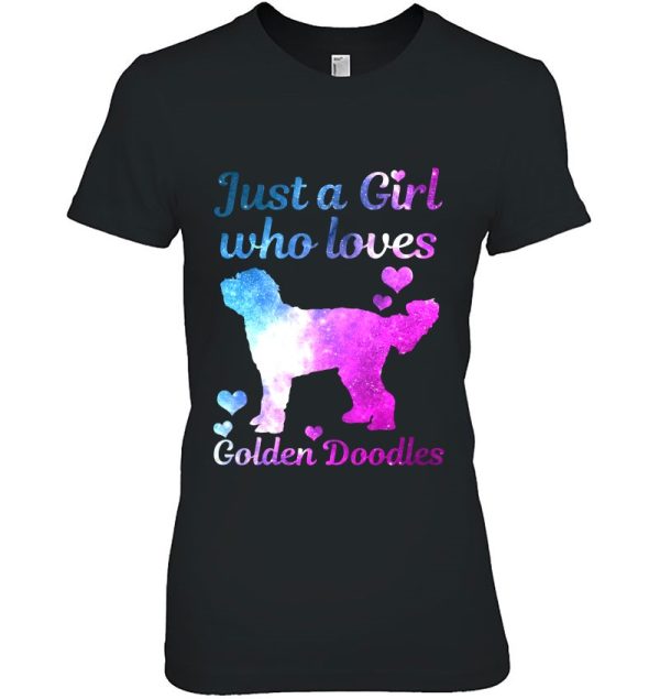 Womens Goldendoodle Dog Just A Girl Who Loves Golden Doodle Mom
